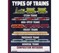 Types of Trains Notebook: Steam, Monorail, and Freight Engines, Journal for Students, Homeschool Families, and Transportation Fans