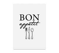 TypeStoff Affiche imprimée avec Inscription « Bon Appetit » sur Carton de Haute qualité - Imprimé, M - 21 x 30 cm