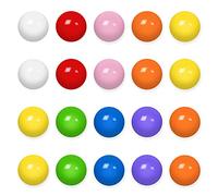 TYPHEERX 20 Pièces Billes en Acrylique 16 mm Multicolore Billes pour Jeux de Course à Pied Projets de Bricolage ou Décoration de la Maison