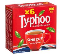 Typhoo Lot de 6 sachets de thé ronds de 200 g - 600 sachets au total