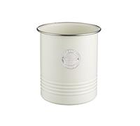 Typhoon Living Ustensil Pot pour Cuisine, Acier, crème, 12.5 x 12.5 x 15 cm