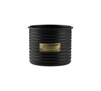 Typhoon Pot à Herbes en métal, doré, Noir, Simple