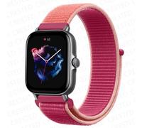 Typi-20mm 22mm Bracelet De Montre Pour Amazfit Gtr 4/2/3/Mini/Gts 2/3/Pro/4/U/Stratos Bracelet De Sport En Nylon Pulseira Correa Amazfit Bip SanglePomegranate 4720mm