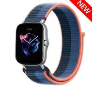 Typi-20mm 22mm Bracelet De Montre Pour Amazfit Gtr 4/2/3/Mini/Gts 2/3/Pro/4/U/Stratos Bracelet De Sport En Nylon Pulseira Correa Amazfit Bip SangleBlue Jay Abyss Blue20mm