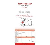 Typo Art 2024 Calendrier familial mural 19,5 x 45 cm