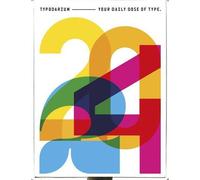 Typodarium 2024 /anglais/allemand - Edition bilingue anglais-allemand - Lars Harmsen - Hermann Schmidt Verlag - Ephéméride
