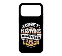 Typographic Forget The Mistake Remember The Lesson Retro Coque pour iPhone 17 Pro Max