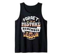 Typographic Forget The Mistake Remember The Lesson Retro Débardeur