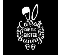 typographie amusante du festival de Pâques et illustrations de lapin Stickers muraux 36x59.3cm N'abîme pas le mur Blanc