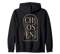 Typographie botanique Florale de Foi chrétienne choisie Sweat à Capuche
