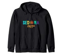 Typographie colorée avec Motifs sud-Ouest Sedona Arizona Sweat à Capuche
