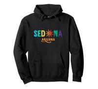 Typographie colorée avec Motifs sud-Ouest Sedona Arizona Sweat à Capuche