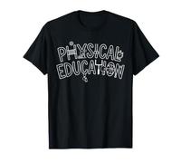 Typographie créative d'éducation Physique avec Art de Ligne Sportive T-Shirt