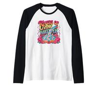 Typographie créative Rivers of Living Water Manche Raglan