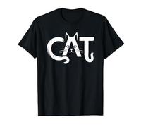 Typographie de Chaton Minimaliste drôle Amoureux des Chats T-Shirt Graphique avec Valeur