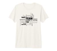 Typographie de Groupe de Motivation Nuage de Mots d'équipe T-Shirt Haut de Gamme