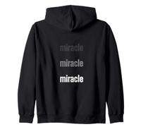 Typographie de Motivation inspirante Miracle Homme Femme Sweat à Capuche