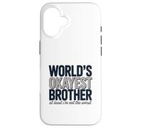 Typographie des frères Les Plus acceptables au Monde Coque pour iPhone 16