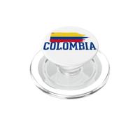 Typographie Drapeau colombien fierté colombienne Vintage Grunge PopSockets PopGrip pour MagSafe