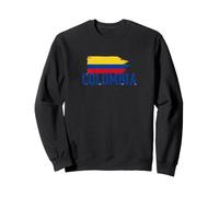 Typographie Drapeau colombien fierté colombienne Vintage Grunge Sweatshirt