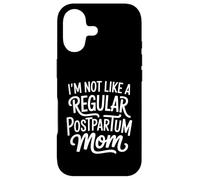 Typographie drôle de Dicton Sarcastique pour Maman Post-Partum Coque pour iPhone 17