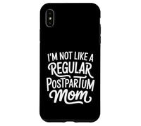Typographie drôle de Dicton Sarcastique pour Maman Post-Partum Coque pour iPhone XS Max