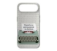 Typographie drôle de Machine à écrire Il n'y a Pas de Permanence dans la Fiction Coque pour iPhone Air