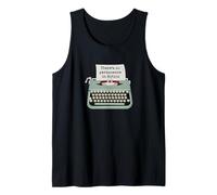 Typographie drôle de Machine à écrire Il n'y a Pas de Permanence dans la Fiction Débardeur