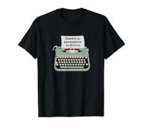Typographie drôle de Machine à écrire Il n'y a Pas de Permanence dans la Fiction T-Shirt Graphique avec Valeur, Homme, Noir, L