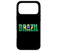 Typographie du Drapeau du Brésil Coque pour iPhone 17 Pro Max