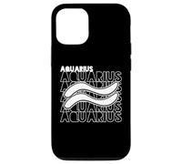Typographie du Zodiaque Verseau Astrologie rétro Vintage Coque pour iPhone 12/12 Pro