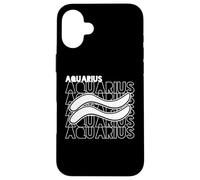 Typographie du Zodiaque Verseau Astrologie rétro Vintage Coque pour iPhone 16 Plus