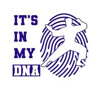 typographie dynamique de karaté avec clipart de combattant de taekwondo Stickers muraux 49.2x58cm Fourni avec un kit de film de transfert Bleu foncé