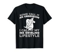 Typographie Encre - Manuscrit Calligraphie T-Shirt