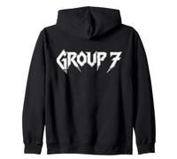 Typographie Heavy Metal Groupe 7 Meme Seven Sweat à Capuche