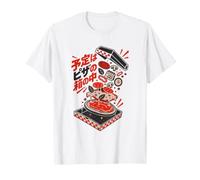Typographie Japonaise et boîte à Pizza T-Shirt
