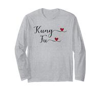 Typographie Kung Fu avec Un cœur Manche Longue