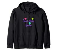 Typographie ludique de Technologie et de Marketing d'initiés des médias Sociaux Sweat à Capuche