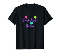 Typographie ludique de Technologie et de Marketing d'initiés des médias Sociaux T-Shirt