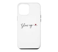 Typographie Manuscrite phosphorescente avec Un Cadeau en Forme de cœur Coque pour iPhone 12 Pro Max