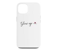 Typographie Manuscrite phosphorescente avec Un Cadeau en Forme de cœur Coque pour iPhone 13