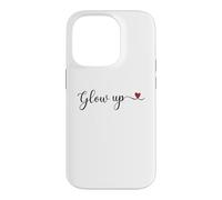 Typographie Manuscrite phosphorescente avec Un Cadeau en Forme de cœur Coque pour iPhone 14 Pro