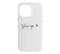 Typographie Manuscrite phosphorescente avec Un Cadeau en Forme de cœur Coque pour iPhone 14 Pro Max