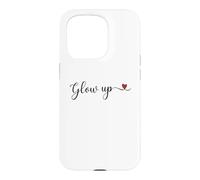 Typographie Manuscrite phosphorescente avec Un Cadeau en Forme de cœur Coque pour iPhone 15 Pro