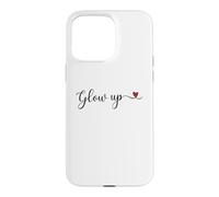 Typographie Manuscrite phosphorescente avec Un Cadeau en Forme de cœur Coque pour iPhone 15 Pro Max