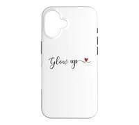 Typographie Manuscrite phosphorescente avec Un Cadeau en Forme de cœur Coque pour iPhone 16