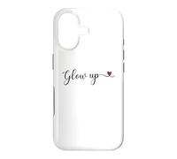 Typographie Manuscrite phosphorescente avec Un Cadeau en Forme de cœur Coque pour iPhone 17