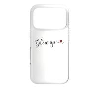 Typographie Manuscrite phosphorescente avec Un Cadeau en Forme de cœur Coque pour iPhone 17 Pro