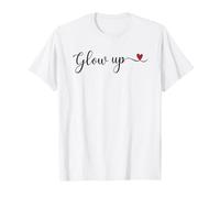 Typographie Manuscrite phosphorescente avec Un Cadeau en Forme de cœur T-Shirt