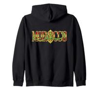 Typographie ornementale Marocaine avec Calligraphie Arabe Sweat à Capuche